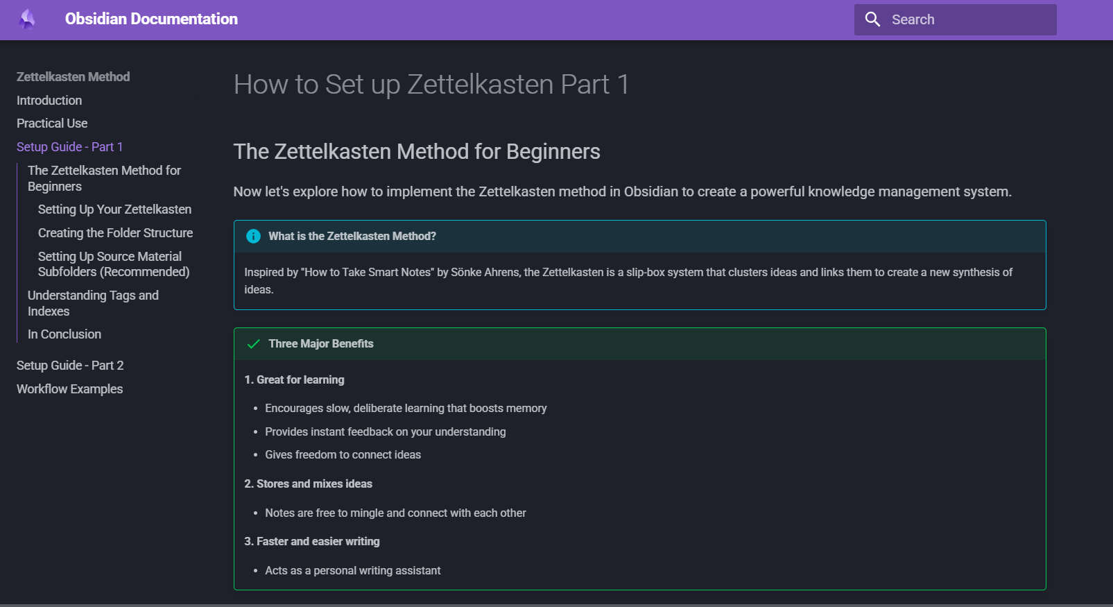 Obsidian Documentation Project screenshot 4
